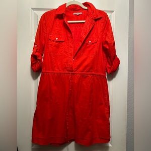 Gap gathered shirt dress -XS